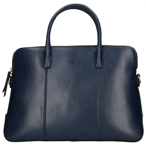 Elegantní dámská kožená kabelka Katana Celesta - tmavě modrá