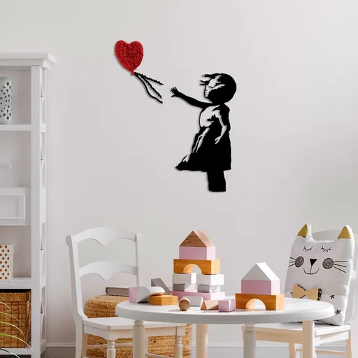 Dekorativní kovový doplněk na zeď Banksy - 13-1