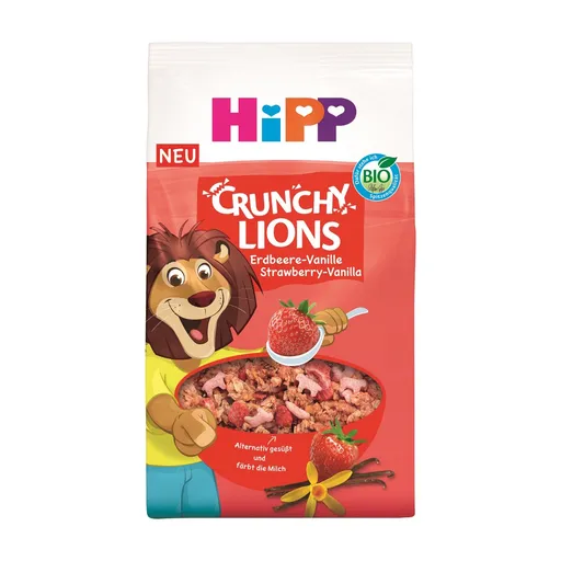 Hipp BIO Křupavé Lion müsli jahoda-vanilka 300 g