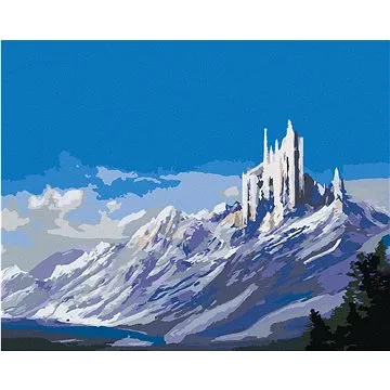 Diamondi - Diamantové malování - ZÁMEK V HORÁCH, 40x50 cm, bez rámu a bez vypnutí plátna (606554A)