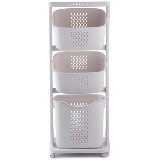 4Home Univerzální úložné koše na kolečkách TRIS, 3 patra , 3 patra
