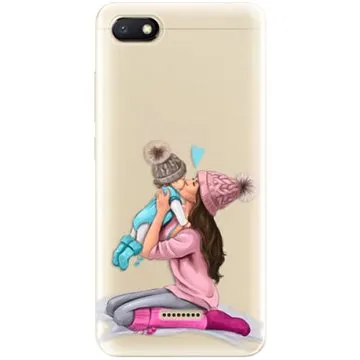 iSaprio Kissing Mom - Brunette and Boy pro Xiaomi Redmi 6A (kmbruboy-TPU2_XiRmi6A)