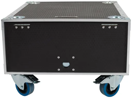 Razzor Cases HEXA 4U sliding door rack 512, odpružený, se 100mm bržděn