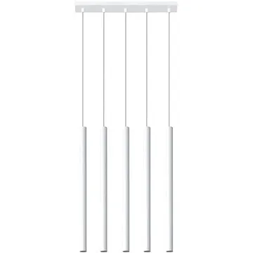 Lustr na lanku PASTELO 5xG9/12W/230V bílá (106784)