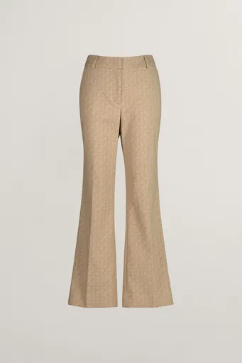 KALHOTY GANT MONOGRAM JACQUARD PANTS DARK KHAKI