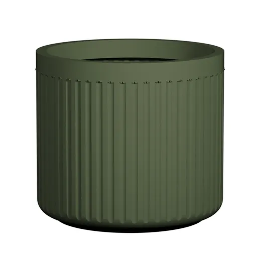 Květináč Turris Low, šedozelená, více velkostí - Pottery Pots Velikost: XS - ⌀ 25, v. 22,5 cm