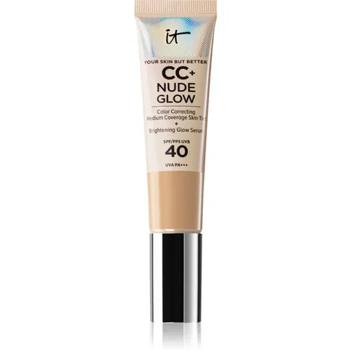 IT Cosmetics Your Skin But Better CC + Nude Glow CC krém pro rozjasnění pleti SPF 40 Neutral Medium 32 ml