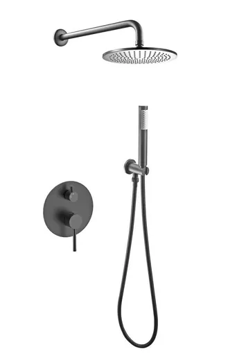 BESCO Podomítkový sprchový set DECCO/ILLUSION I Grafitová BABPDIIGR