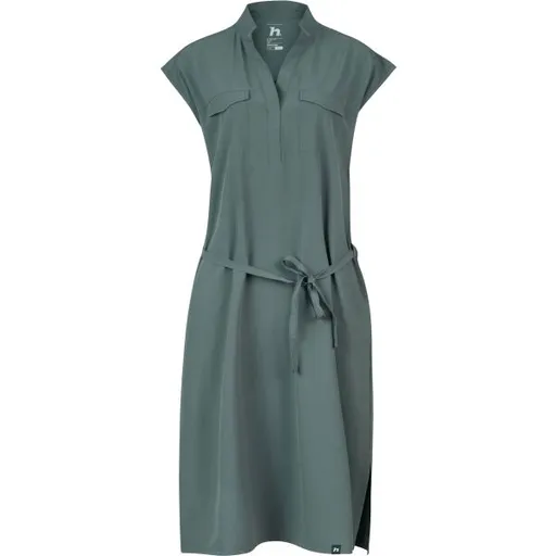 Hannah SHAY Dámské šaty košilového typu, tmavě zelená, velikost