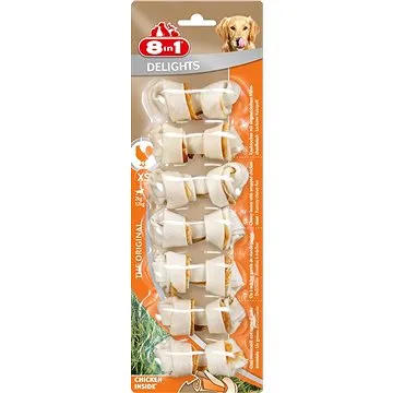 8in1 Kost žvýkací Delights XS 7ks (4048422102373)