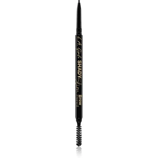 L.A. Girl Cosmetics Shady Slim automatická tužka na obočí s kartáčkem odstín Blackest Brown 0.01 g
