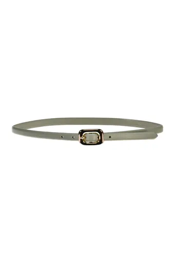 OPASEK GANT ROUNDED BUCKLE SLIM LEATHER BELT COUNTRY BEIGE
