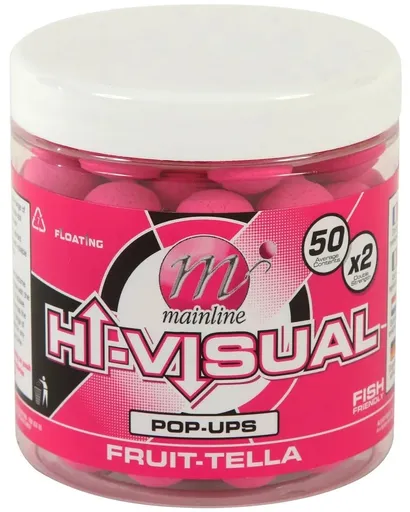 Mainline plovoucí boilie high visual mini pop up purple fruit-t 12 mm
