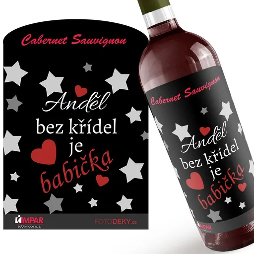 Víno Anděl bez křídel je babička (Druh Vína: Červené víno)