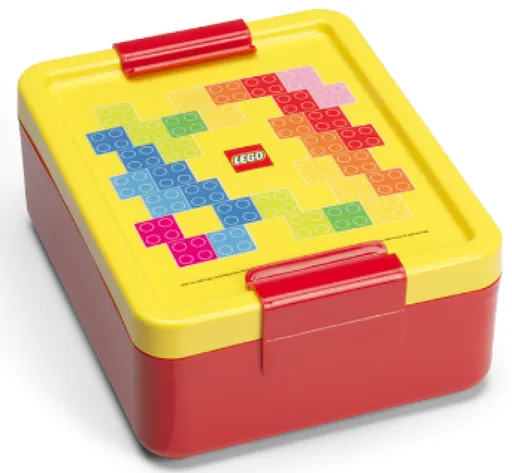 LEGO Brick box na svačinu - červená/žlutá