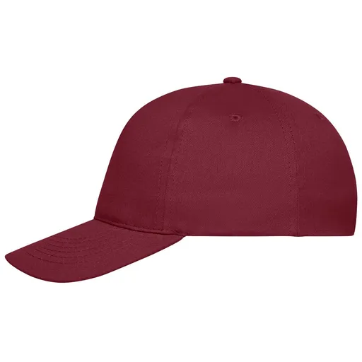 Myrtle Beach (Daiber) 5 panelová kšiltovka z bio bavlny MB6237 - Vínová