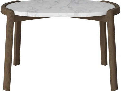 Konferenční stolek Mix 66 x 41 cm, více variant - Bolia Varianta: Grey/white marble | Dark oiled oak, Solid | v. 42 cm