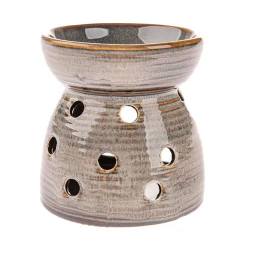 Keramická aromalampa Diya, šedá