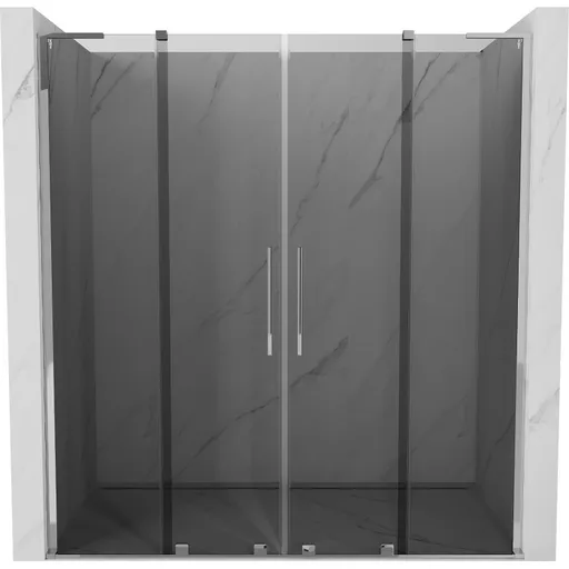 MEXEN/S Velar L Duo posuvné sprchové dveře 170, grafit, chrom 871-170-003-42-01