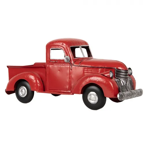 Červený retro model nákladní staré auto - 45*22*21 cm Clayre & Eef