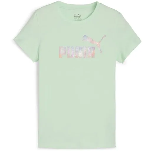Puma ESSENTIALS + SUMMER DAZE TEE G Dívčí triko, světle zelená, velikost