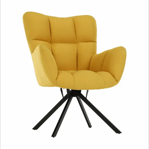 Otočné křeslo KOMODO, žlutá