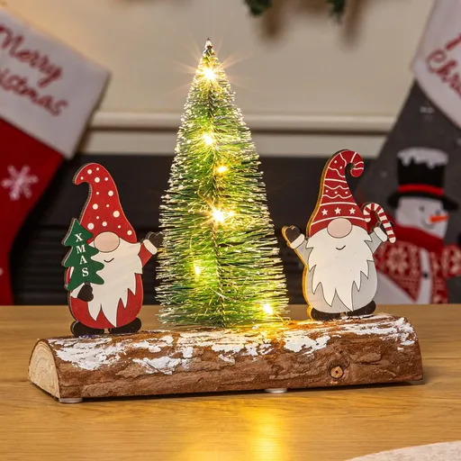 Haushalt international Vánoční dekorace Skřítkové se stromkem