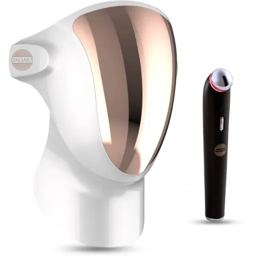 PALSAR7 Exclusive Set Professional LED Mask & Galvanic Iron set za zvýhodněnou cenu White/Gold