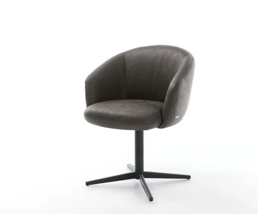 Jídelní židle Caja-Flex s područkami mikrovlákno antracitová