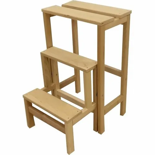 Compactor Dřevěné dekorativní schůdky, 37 x 23 x 60 cm