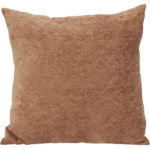 Polštářek Chenille Warm Brown, 45 x 45 cm