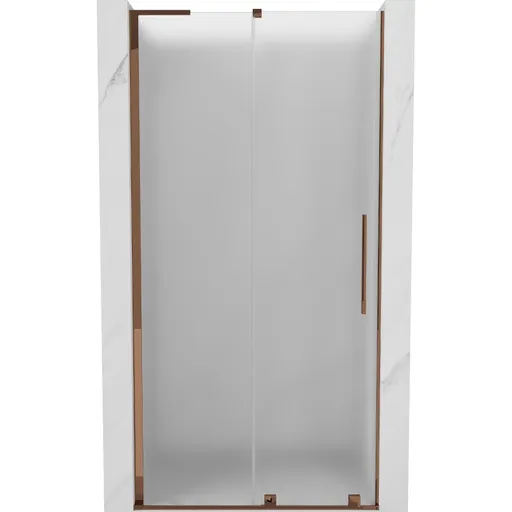 MEXEN/S Velar L posuvné sprchové dveře 110, dekor, růžové zlato 871-110-003-31-60