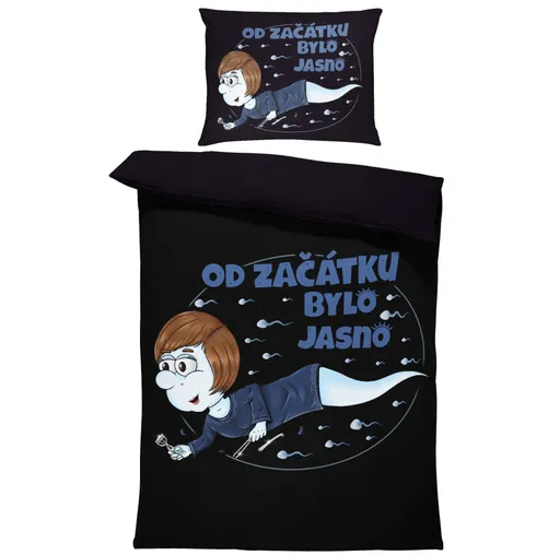 Povlečení Řasařská spermie (Rozměr : 1x140/220 + 1x90/70)