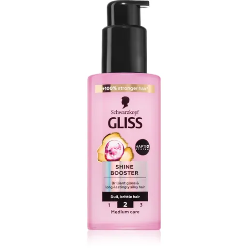 Schwarzkopf Gliss Liquid Silk bezoplachové sérum pro posílení a lesk vlasů Shine Booster 100 ml