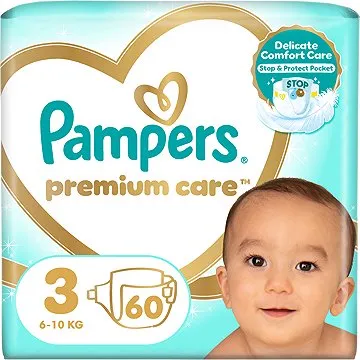 PAMPERS Premium Care vel. 3 (60 ks) (4015400274780)