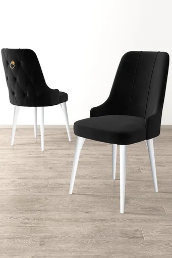 Sada židlí (6 kusů) Newa - Black, White