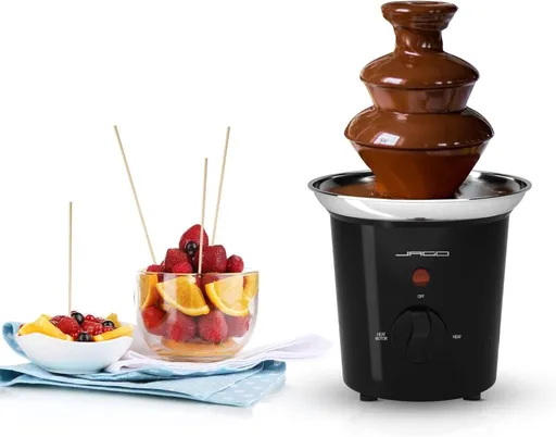 Jago 74121 Čokoládová fontána  60 W, černá