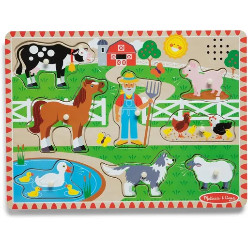Melissa & Doug puzzle se zvukovými efekty Old MacDonalds Farm