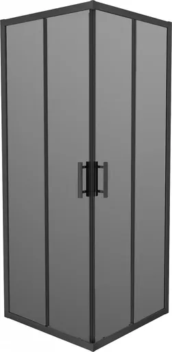 MEXEN Rio sprchový kout čtverec 70 x 70, grafit, černá  860-070-070-70-40