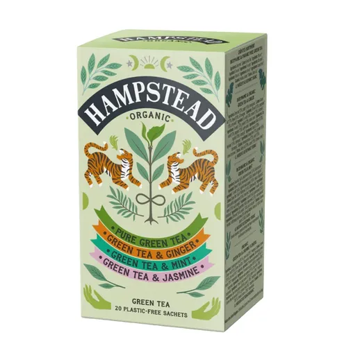 Hampstead Tea BIO Selekce zelených čajů 20x2 g