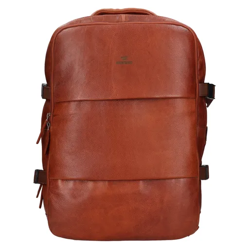 Cestovní kožený batoh Mustang Travel - koňak