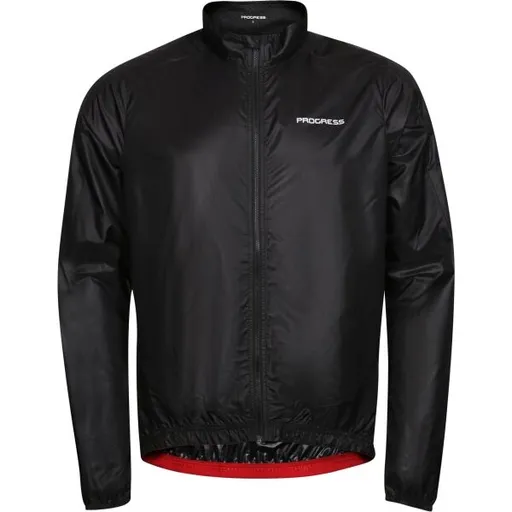 PROGRESS WINDY BIKE Pánská lehká cyklistická větrovka, černá, velikost XXL