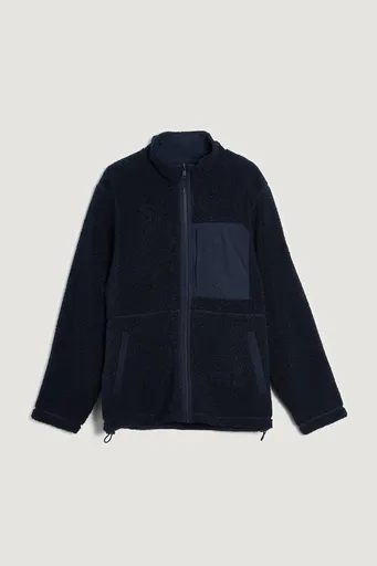 MIKINA GANT REVERSIBLE FLEECE EVENING BLUE