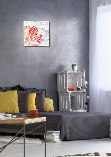 Stropní lampa s pružinou E27 červená