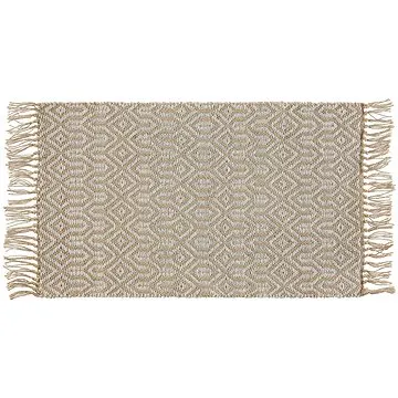 Jutový  koberec 50 x 80 cm béžový POZANTI, 245904 (beliani_245904)