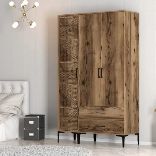 Šatní skříň Kumsal PT - Walnut