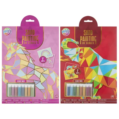 Pískové malování pomocí čísel A4 2 ks