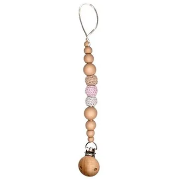 Elpinio přívěšek s klipem na dudlík - růžový (ELP131)