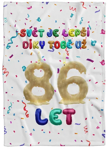 Deka Svět je lepší díky Tobě (věk: 86, Podšití beránkem: NE)