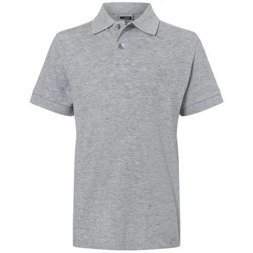 James & Nicholson (Daiber) Dětská polokošile JN070k - Šedý melír | XL